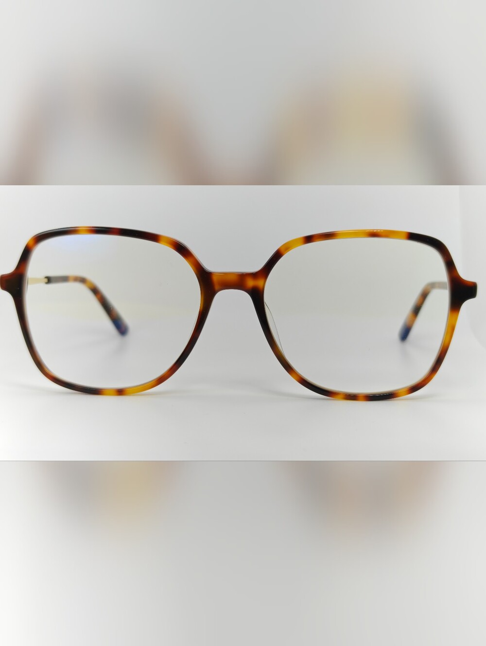 Lenny Tortoiseshell Oversized Square Women’s Frame. Mid Mount. Spring Hinge.